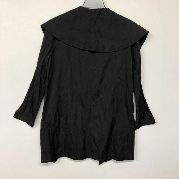 Mela Purdie Women Scarf Open Front Wrap Jacket Size 14 Large Black B199 -12 - Picture 13 of 13